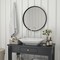 Flash Furniture 24in Round Black Metal Framed Accent Wall Mirror HMHD-22M115YA-BLK-GG - alternate 6